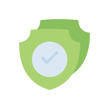 Şeffaf bir arkaplan üzerinde kalkan vektör çizimi. Konsept ve grafik tasarım için kaliteli semboller.. 