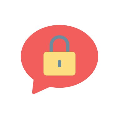 Saydam bir arkaplan üzerinde sohbet vektör illüstrasyonu. Konsept ve grafik tasarımı için premium kalite simgeleri..