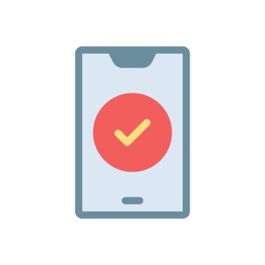 Şeffaf bir arkaplan üzerinde mobil vektör illüstrasyonu. Konsept ve grafik tasarımı için birinci sınıf kalite simgeler.. 