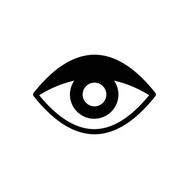 Şeffaf bir arkaplan üzerinde göz vektör çizimi. Konsept ve grafik tasarımı için özel kalite semboller..
