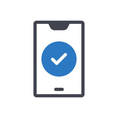 Şeffaf bir arkaplan üzerinde mobil vektör illüstrasyonu. Konsept ve grafik tasarımı için kaliteli semboller.. 