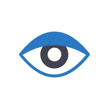 Şeffaf bir arkaplan üzerinde göz vektör çizimi. Konsept ve grafik tasarımı için özel kalite semboller..