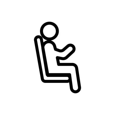 seat vector illustration on a transparent background.Premium quality symbols.Thin line icon for concept and graphic design. 