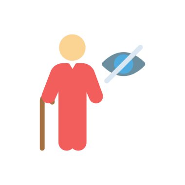 blind vector illustration on a transparent background.Premium quality symbols.Stroke icon for concept and graphic design.