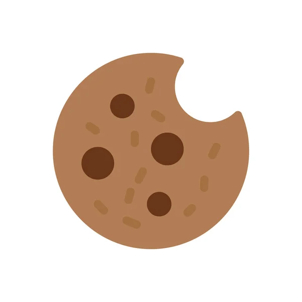 Cookie Vector Illustration Transparent Background Premium Quality Symbols Stroke Icon — Stok Vektör