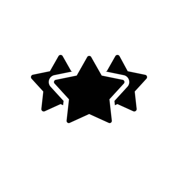 Estrellas Ilustración Vectorial Sobre Fondo Transparente Símbolos Calidad Premium Glifos — Vector de stock