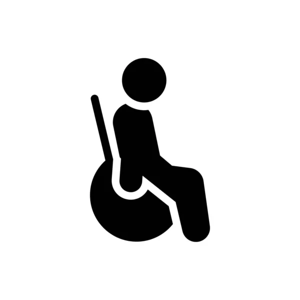 Disable Vector Illustration Transparent Background Premium Quality Symbols Glyphs Icon —  Vetores de Stock