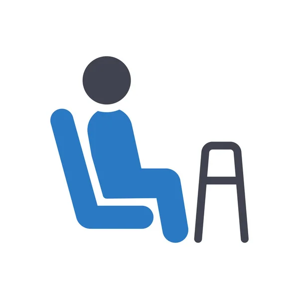 Disablevector Illustration Transparent Background Premium Quality Symbols Glyphs Icon Concept — Vetor de Stock