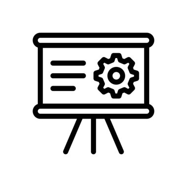 Şeffaf bir arkaplan üzerinde vektör illüstrasyonu ayarlanıyor. Konsept ve grafik tasarım için ince çizgi simgesi.