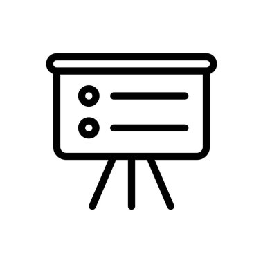 Şeffaf bir arkaplanda vektör illüstrasyonunu listele. Konsept ve grafik tasarımı için ince çizgi simgesi..