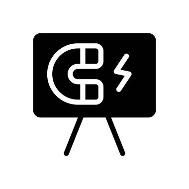 Şeffaf bir arkaplanda mıknatıs vektör çizimi. Konsept ve grafik tasarımı için özel kalite semboller..