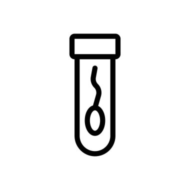 semen vector illustration on a transparent background.Premium quality symbols.Thin line icon for concept and graphic design.