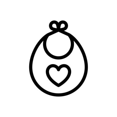 bib vector illustration on a transparent background.Premium quality symbols.Thin line icon for concept and graphic design. 