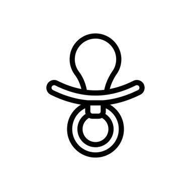 pacifier vector illustration on a transparent background.Premium quality symbols.Thin line icon for concept and graphic design.