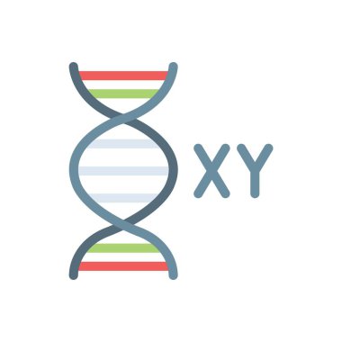 xy dna vector illustration on a transparent background.Premium quality symbols.Stroke icon for concept and graphic design. 