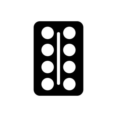 Şeffaf bir arkaplan üzerinde hap vektör illüstrasyonu. Konsept ve grafik tasarım simgeleri için kaliteli semboller..