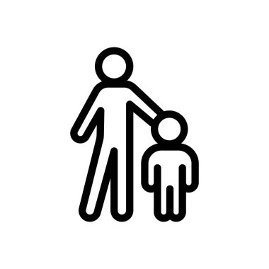 kid vector illustration on a transparent background.Premium quality symbols.Thin line icon for concept and graphic design. 