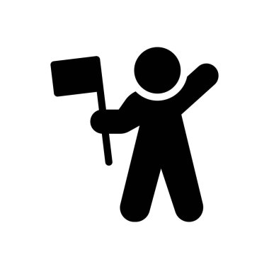 Şeffaf bir arkaplan üzerinde bayrak vektör illüstrasyonu. Konsept ve grafik tasarımı için kaliteli semboller..