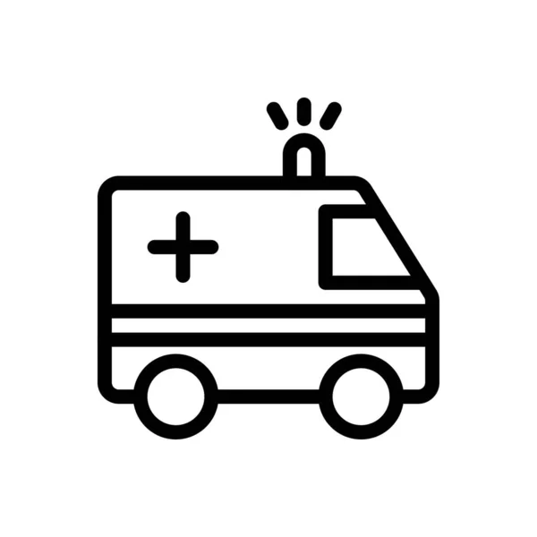 Ambulancia Vector Ilustración Sobre Fondo Transparente Símbolos Calidad Premium Icono — Archivo Imágenes Vectoriales