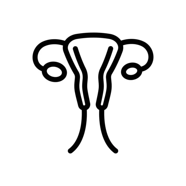 Vagina Vector Illustration Transparent Background Premium Quality Symbols Thin Line — Wektor stockowy