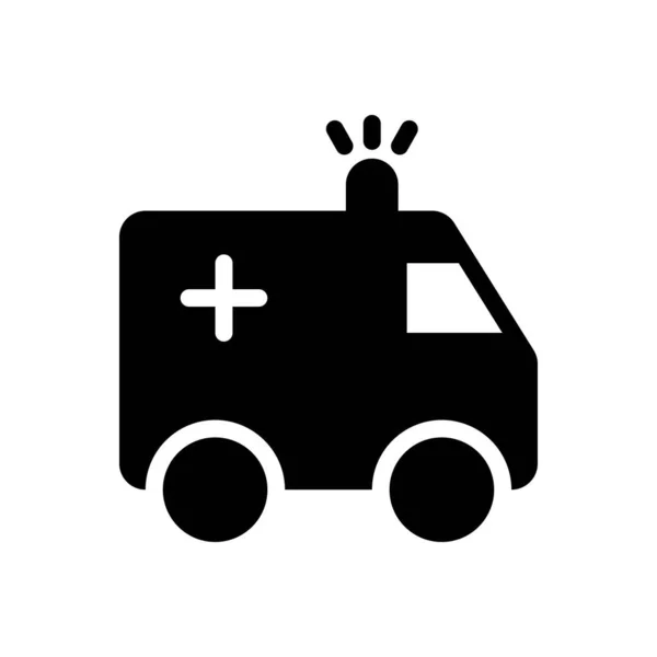 Ambulance Vector Illustration Transparent Background Premium Quality Symbols Glyphs Icon — ストックベクタ