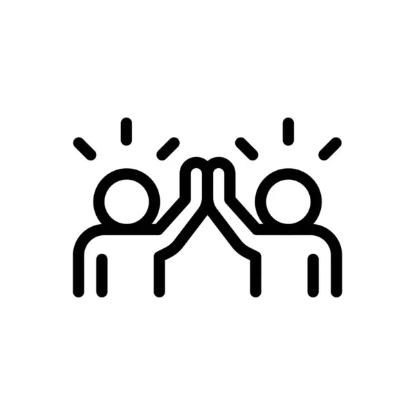 high fives vector illustration on a transparent background.Premium quality symbols.Thin line icon for concept and graphic design.