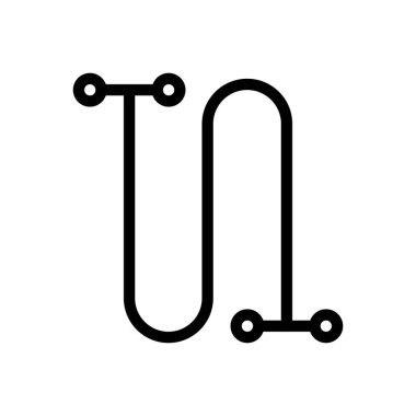 Şeffaf bir arkaplan üzerinde iplik vektör çizimi. Premium kalite sembolleri. Konsept ve grafik tasarım için ince çizgi simgesi.