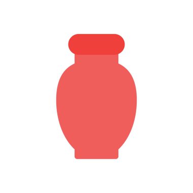 şeffaf bir arkaplan üzerinde vazo vektör illüstrasyonu. Konsept ve grafik tasarımı için birinci sınıf kalite simgeler..