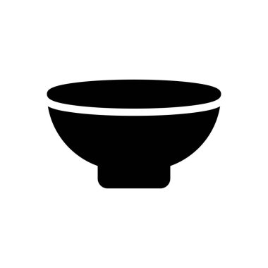 Şeffaf bir arkaplan üzerinde kase vektör çizimi. Konsept ve grafik tasarım simgeleri için kaliteli semboller..