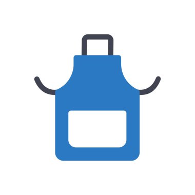 Şeffaf bir arkaplan üzerinde apron vektör illüstrasyonu. Konsept ve grafik tasarım simgeleri için kaliteli semboller.. 