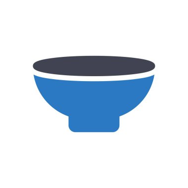 Şeffaf bir arkaplan üzerinde kase vektör çizimi. Konsept ve grafik tasarım simgeleri için kaliteli semboller..