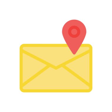 Şeffaf bir arkaplan üzerinde posta vektör illüstrasyonu. Konsept ve grafik tasarımı için prim kalite simgeleri..