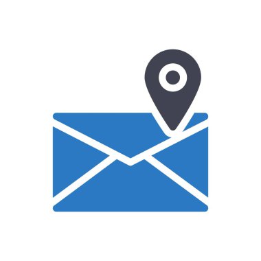 Şeffaf bir arkaplan üzerinde posta vektör illüstrasyonu. Konsept ve grafik tasarımı için mükemmel kalite semboller.. 