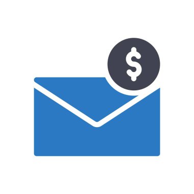 Saydam bir arkaplanda dolar vektör illüstrasyonu. Konsept ve grafik tasarım simgeleri için kaliteli semboller..