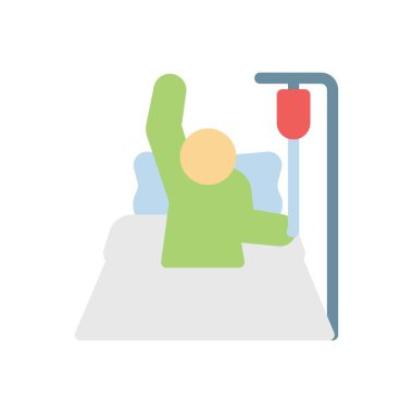 Saydam bir arkaplan üzerinde hastane vektör çizimi. Konsept ve grafik tasarımı için birinci sınıf kalite semboller.. 