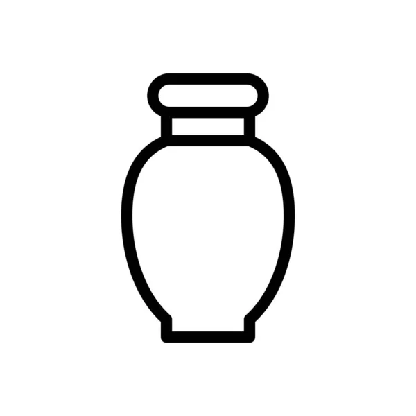 Illustrazione Vettoriale Vaso Uno Sfondo Trasparente Simboli Qualità Premium Icona — Vettoriale Stock