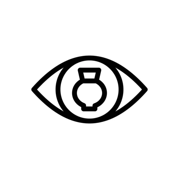 Иллюстрация Вектора Глаз Прозрачном Фоне Символы Высокого Качества — стоковый вектор