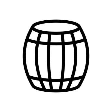 Şeffaf bir arkaplanda şarap vektör çizimi. Konsept ve grafik tasarım için ince çizgi simgesi.. 