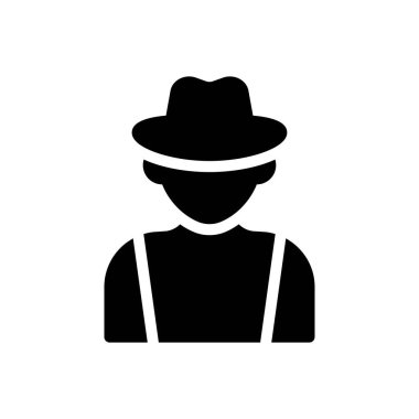 costume vector illustration on a transparent background.Premium quality symbols.Glyphs icon for concept and graphic design.