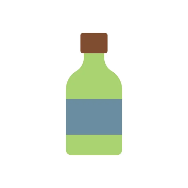 透明背景下的酒精矢量图解 优质符号 概念和平面设计的中风图标 — 图库矢量图片