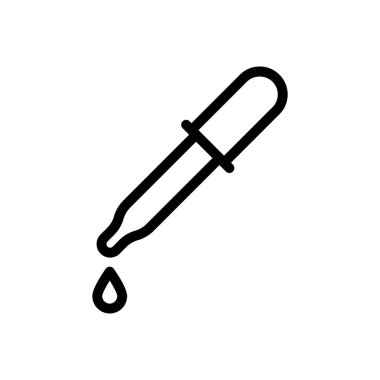 Saydam bir arkaplanda damlatıcı vektör çizimi. Konsept ve grafik tasarım için ince çizgi simgesi..