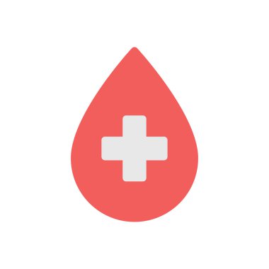 Saydam bir arkaplan üzerinde kan vektör çizimi. Konsept ve grafik tasarım için birinci sınıf kalite semboller.. 