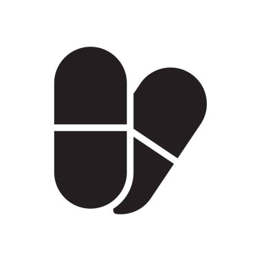 Şeffaf bir arkaplan üzerinde tıbbi vektör çizimi. Konsept ve grafik tasarım için özel kalite semboller..