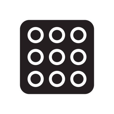 Şeffaf bir arkaplan üzerinde tıbbi vektör çizimi. Konsept ve grafik tasarım için özel kalite semboller..