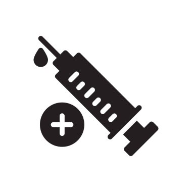 Şeffaf bir arkaplan üzerinde enjeksiyon vektör çizimi. Konsept ve grafik tasarımı için mükemmel kalite sembolleri.. 