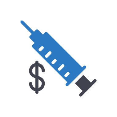 Saydam bir arkaplanda dolar vektör illüstrasyonu. Konsept ve grafik tasarım simgeleri için kaliteli semboller.. 