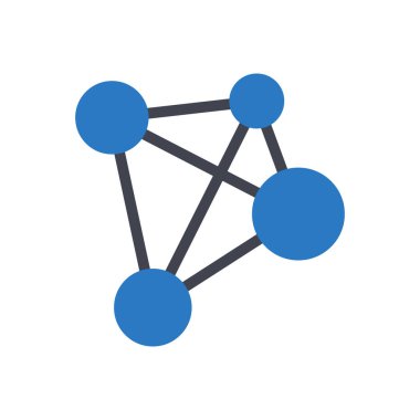 Şeffaf bir arkaplan üzerinde molekül vektör çizimi. Konsept ve grafik tasarımı için mükemmel kalite sembolleri..