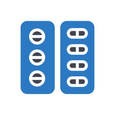 Şeffaf bir arkaplan üzerinde hap vektör illüstrasyonu. Konsept ve grafik tasarım simgeleri için kaliteli semboller.. 