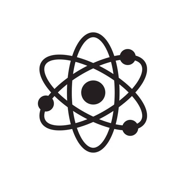 Atom Vektor Illusztráció Átlátszó Háttérrel Prémium Minőségű Szimbólumok Glifák Ikon — Stock Vector