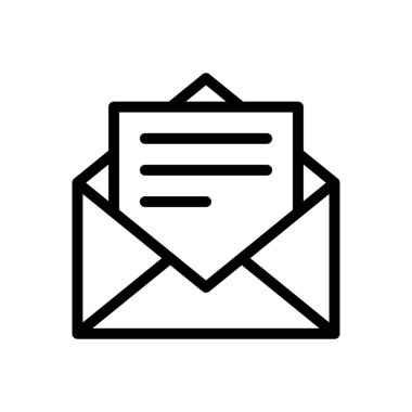 Şeffaf bir arkaplan üzerinde ileti vektör illüstrasyonu. Konsept ve grafik tasarımı için ince çizgi simgesi.. 